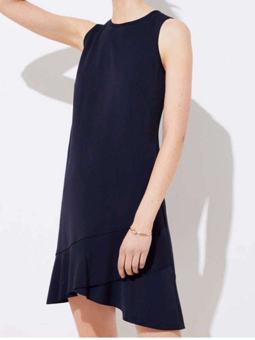 LOFT Crossover Flounce Dress 12